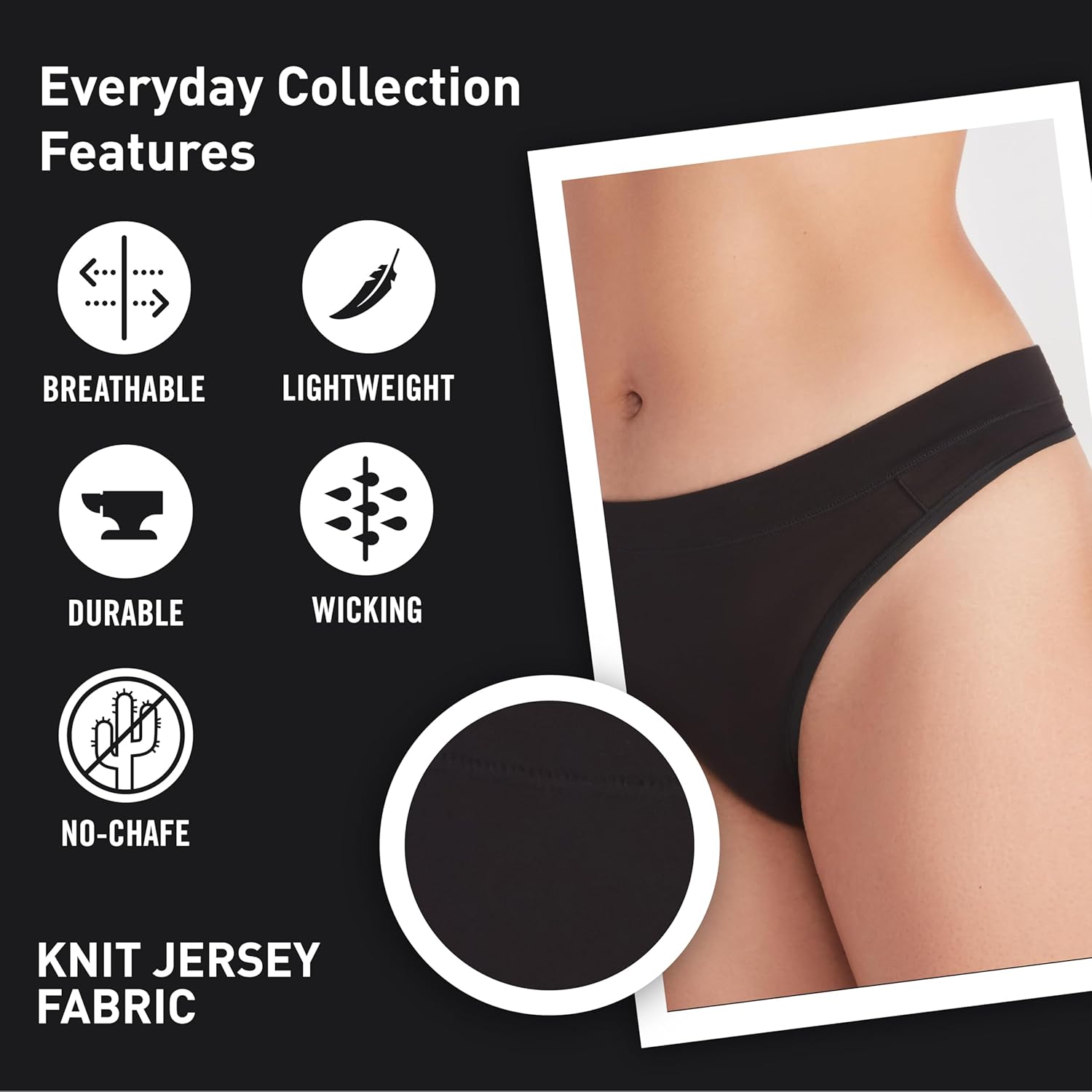 ExOfficio レディース エブリデイ Tバック &ndash; 通気性、軽量旅行用下着、ブラック、S