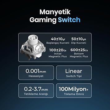 Gravastar V75 Pro Manyetik Kablolu Gaming Klavye, XPro Kablosuz Optik Mouse ve Mousepad Oyuncu Seti (Cyberpunk)