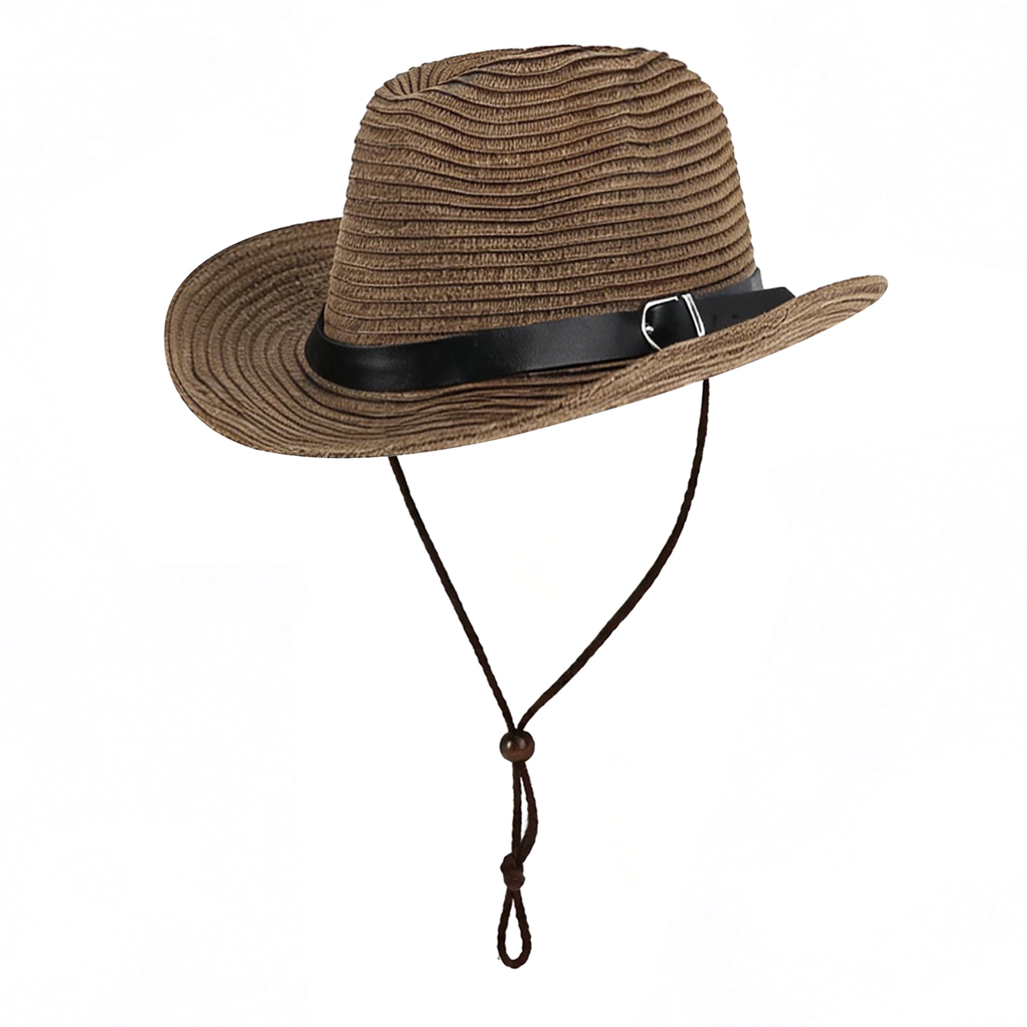 Chapeau de paille occidental pour enfant - Chapeau de soleil - Chapeau de plage - Chapeau de jazz - Protection solaire - Anti-ultraviolet - Chapeau d'extérieur de 3 à 8 ans