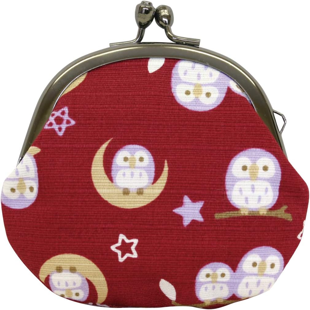 Wafu Hiyori 2.5 Round Coin Purse, Rabbit Fairy Cherry Blossom, Light Blue, Made in Japan