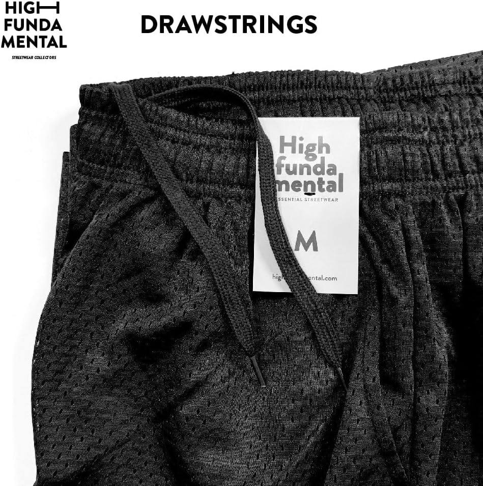 Men's Athletic Mesh Shorts with Drawstring 2 Pockets Gym Workout Wear Basketball Shorts 8" Inseam, 3 Pack - Image 3