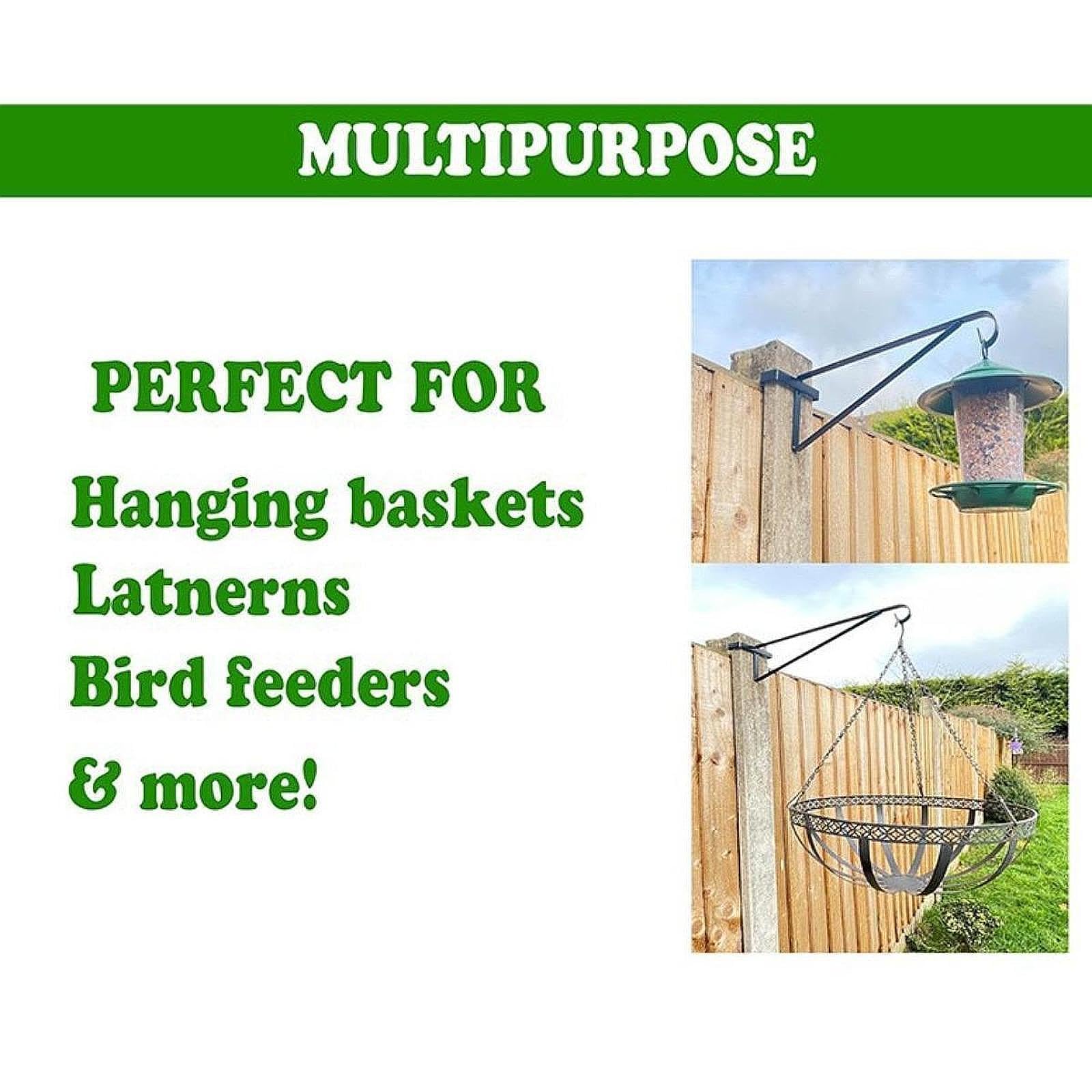 4 Soportes de Pared para Macetas, Soportes de Pared para Decoración de Jardín, Accesorios para Colgar Plantas en Macetas, Soportes Resistentes