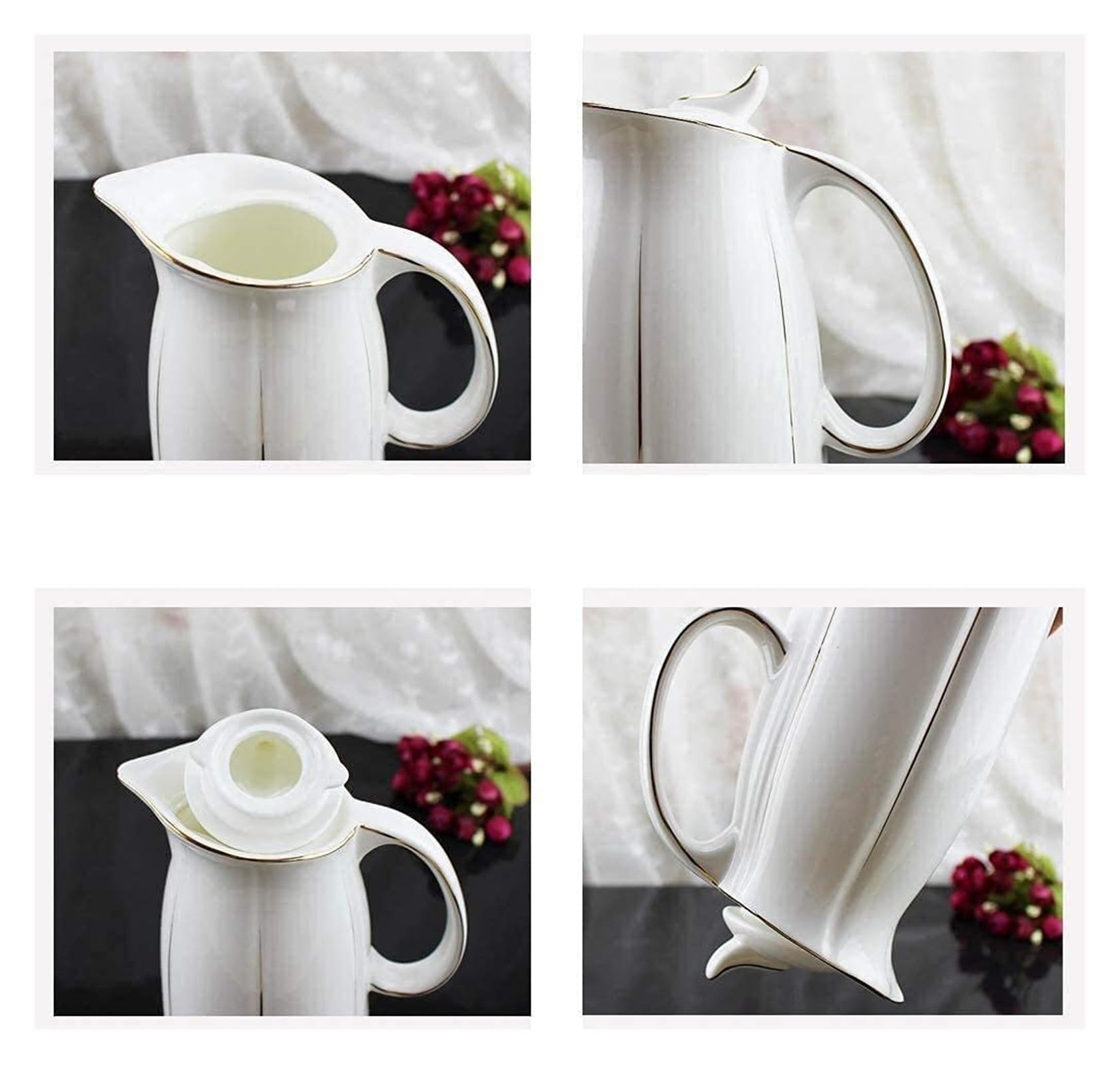 Dozownik oleju Ceramiczna butelka do kuchni, 1100 ml Butelka na olej Ceramiczna butelka na oliwę z oliwek/sos sojowy/ocet Butelki do przechowywania płynnych przypraw(B