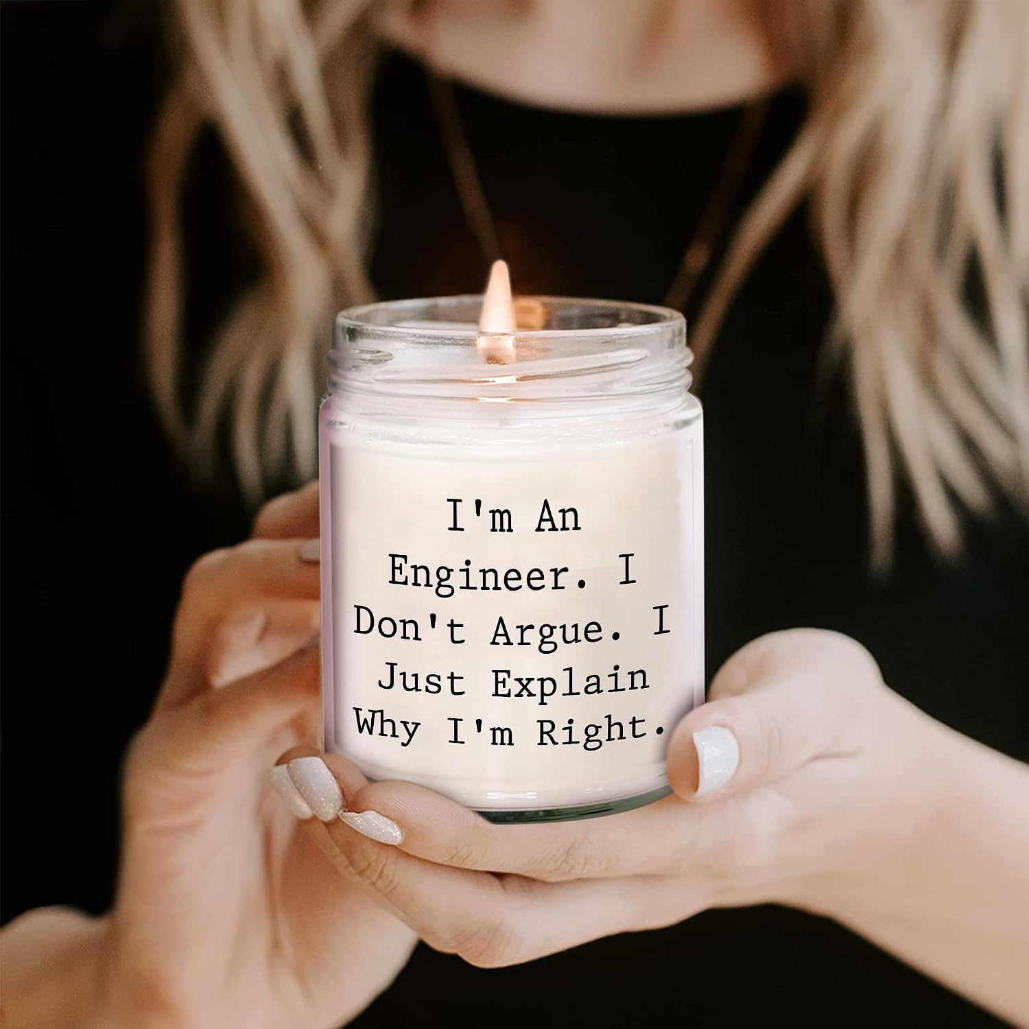 Funny Engineer Gift for Birthday: I'm an Engineer. I Don't Argue. I Just Explain Why I'm Right. 9oz Vanilla Soy Candle