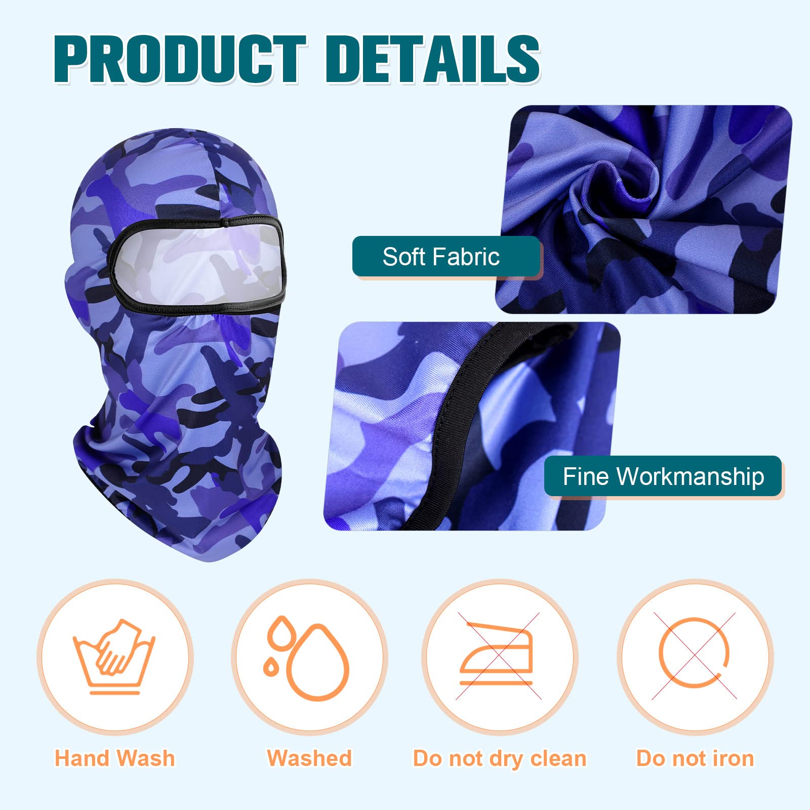 Lot de 36 cagoules de protection contre les UV et le vent pour sports de plein air, moto, course à pied, équitation, 36 pièces, plusieurs couleurs