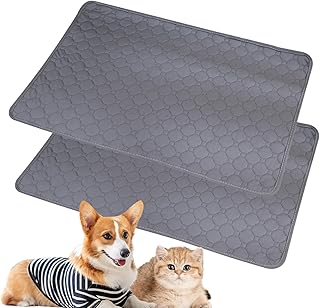 2 Stück Pipipads Meerschweinchen, 70 x 50 cm Welpenunterlagen Waschbar Hundetrainingspads Wiederverwendbare Puppy Pads für Kaninchen Hamster Welpen