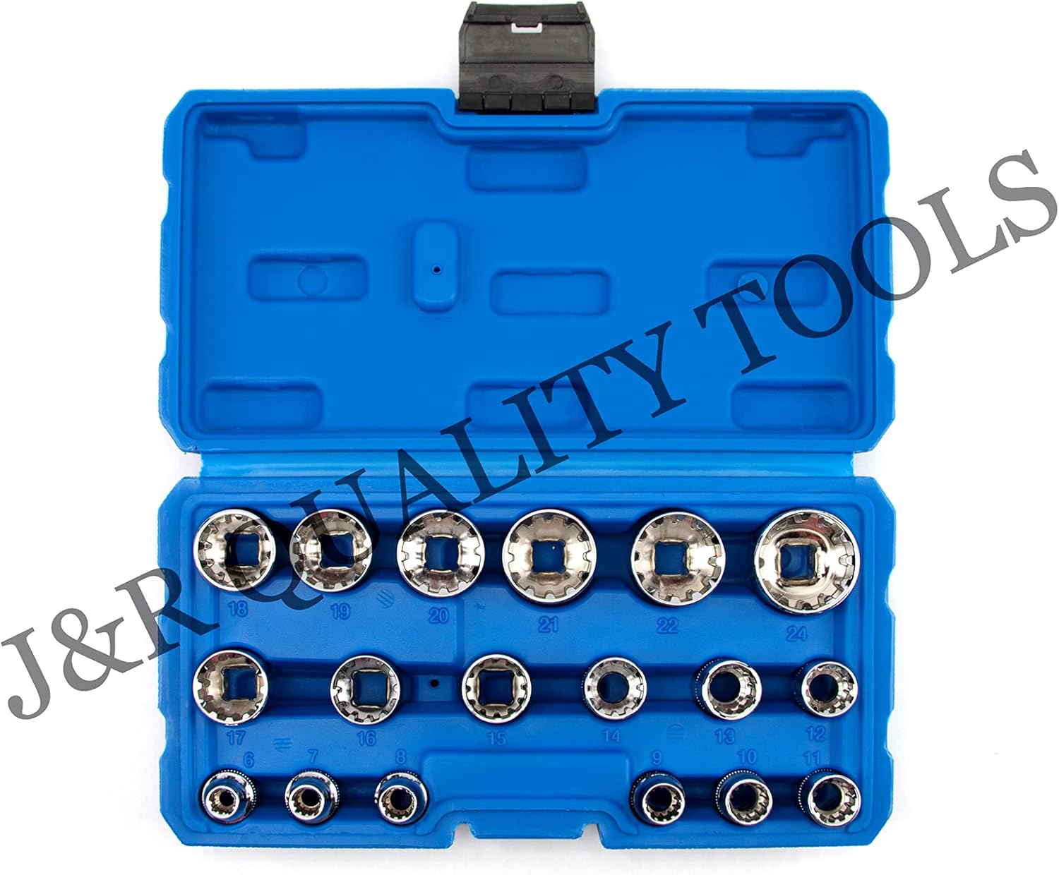 VCT 18 Pc 3/8" Drive Universal Spline Socket Set Metric Socket Tool Set Socket Set Spline Tool…