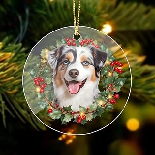 2025 Australian Shepherd Dog Acrylic Ornaments Christmas Tree Decorations