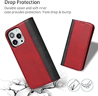 Vista 80 de Havaya Funda para iPhone 13 Pro Max y iPhone 12 Pro Max, cartera compatible con magsaf 2 en 1, desmontable magnética con tarjetero y ranura trasera