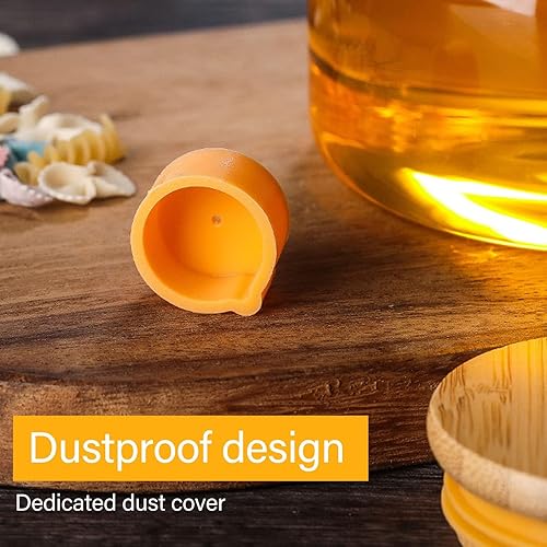 Miniatura 4 de Botella dispensadora de aceite y vinagre de vidrio, botella dispensadora de aceite de oliva para cocina, dispensador de vinagre de vidrio