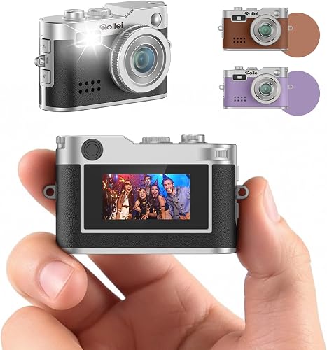 Mini appareil numérique vintage 1080p, écran 0,96 pouce Rollei