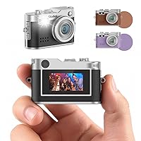 Rollei Mini Fotocamera Digitale Nero, 1080P FHD Piccola Macchina Fotografica Digitale Retrò con 0,96"