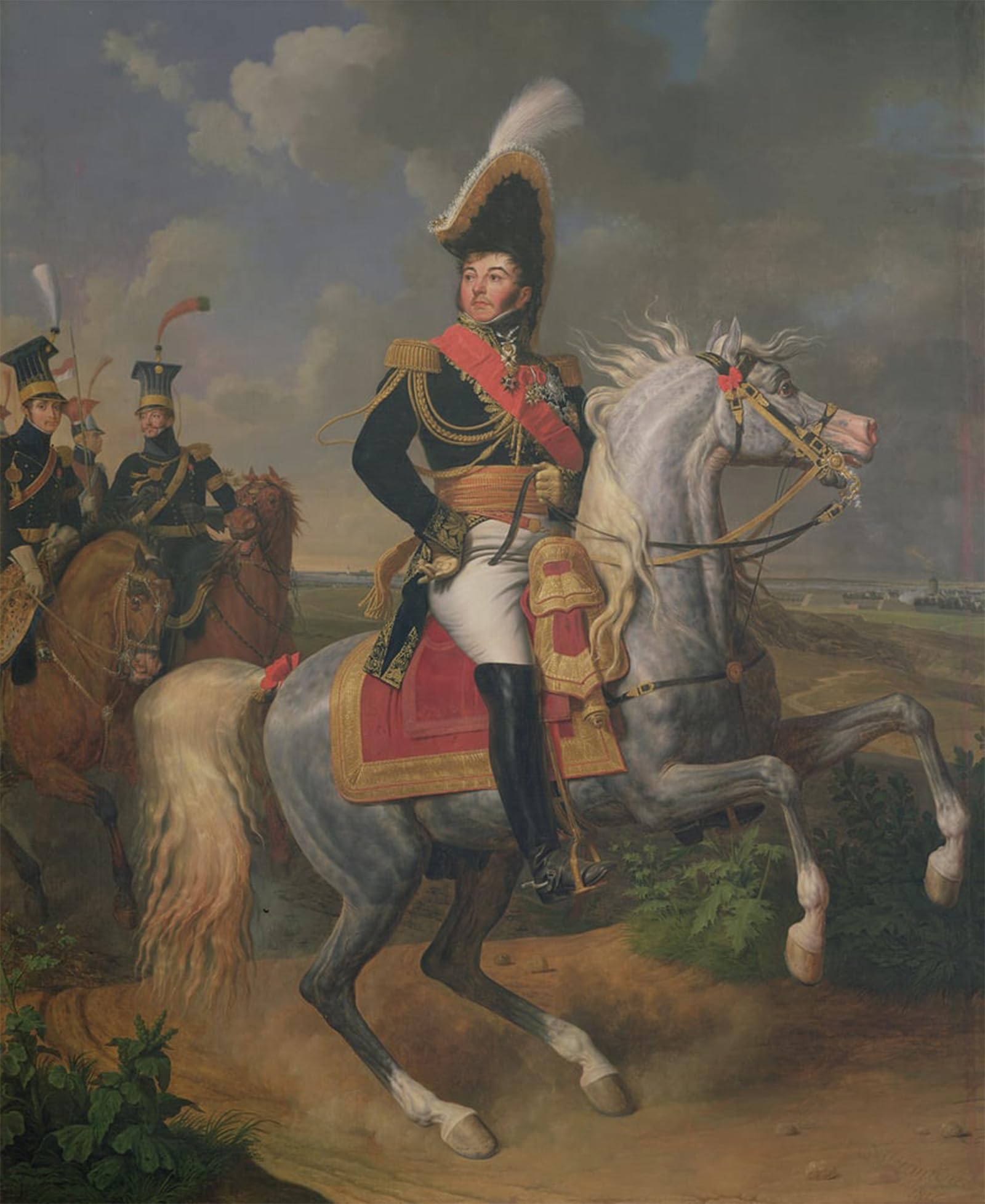 POSTERIIk Famous Print Pop Art Wall Art Graffiti Equestrian Portrait of General Jean Rapp by Louis Jean François Lagrenée Art Prints for Home Decor 60x90cm