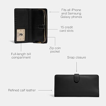 Coach Smooth Leather Skinny Wall