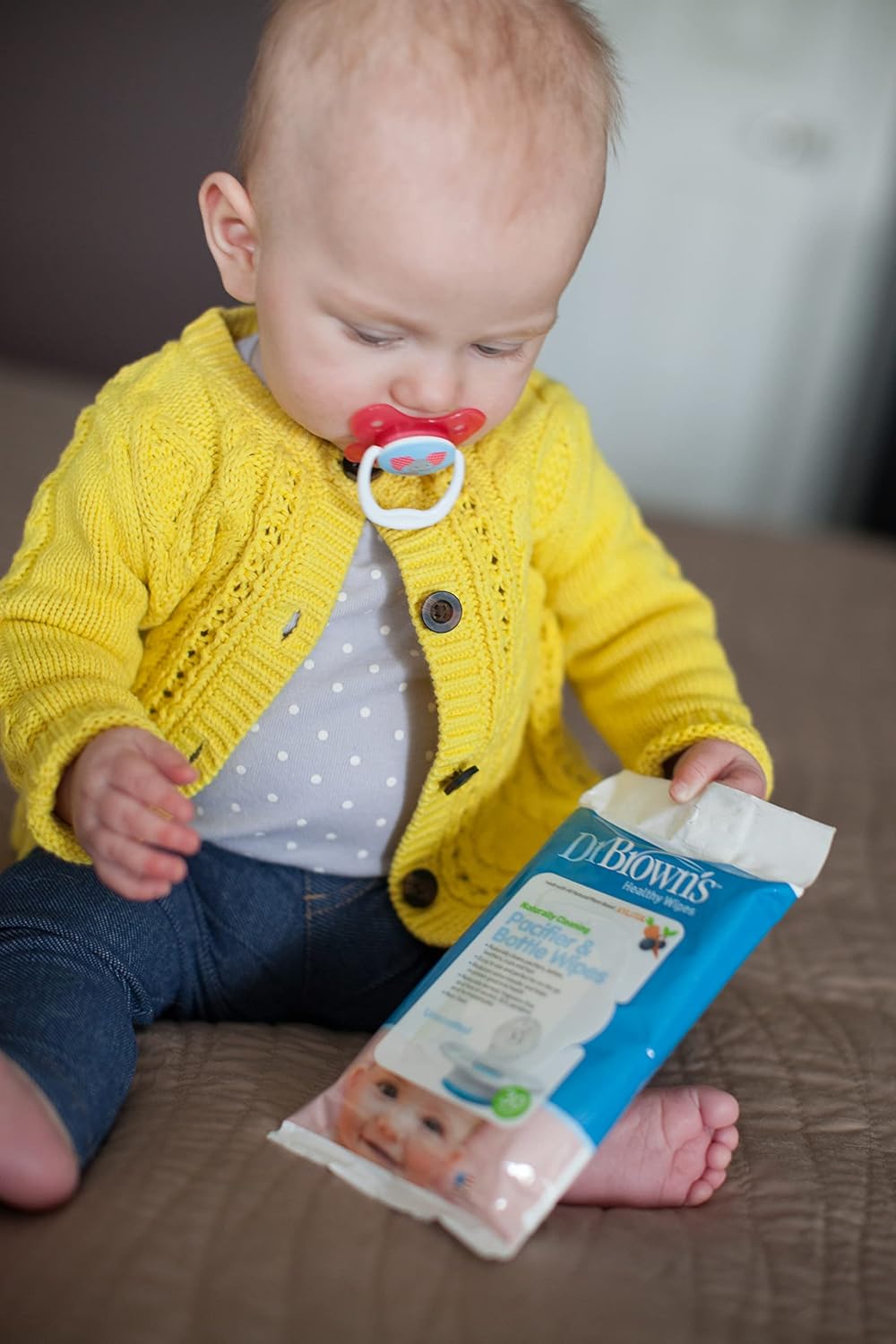 Dr. Brown's Pacifier and Bottle Wipes, 40 Count, 3-Piece : Baby