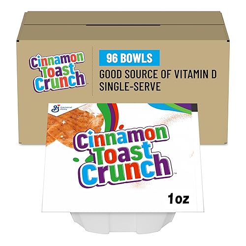 Cinnamon Toast Crunch Cuenco individual de cereales, 1 oz (paquete de 96)