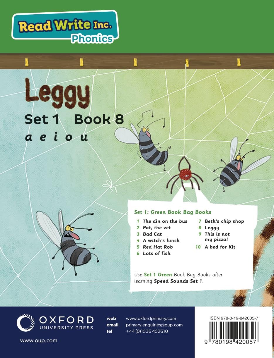 Leggy (Green Set 1 Book Bag Book 8) (Read Write Inc. Phonics)