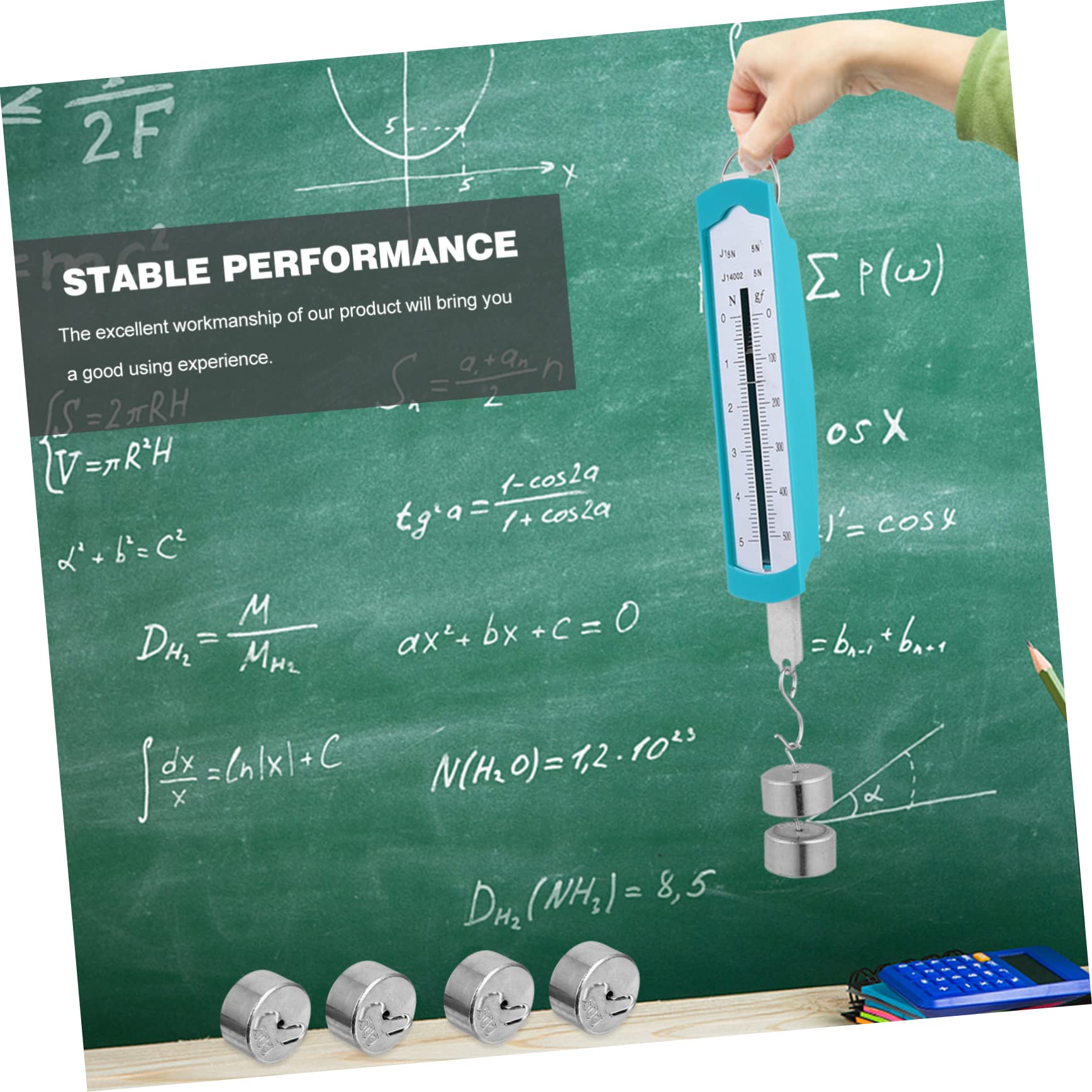 BELLIFFY Metal Hook Weights 50g x 10 Mechanics Teaching Equipment Practical Hook Weight