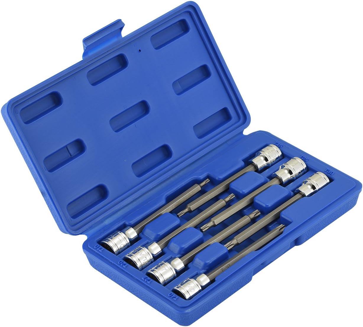 NEIKO 10080A 3/8” Drive Extra Long Torx Star Bit Socket Set | 7 Piece | T10 to T40 | 4-3/8” Length : Tools & Home Improvement