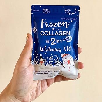 コラーゲン Frozen Collagen+Whitening 2in1 (3Packs) Frozen Collagen Peptides Glutathione Whitening Bright Skin