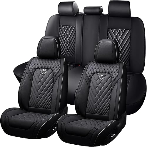 Fundas de asiento de automóvil para Nissan Murano 2003-2026, juego completo de fundas de asiento de cuero de napa impermeables, protector de asiento