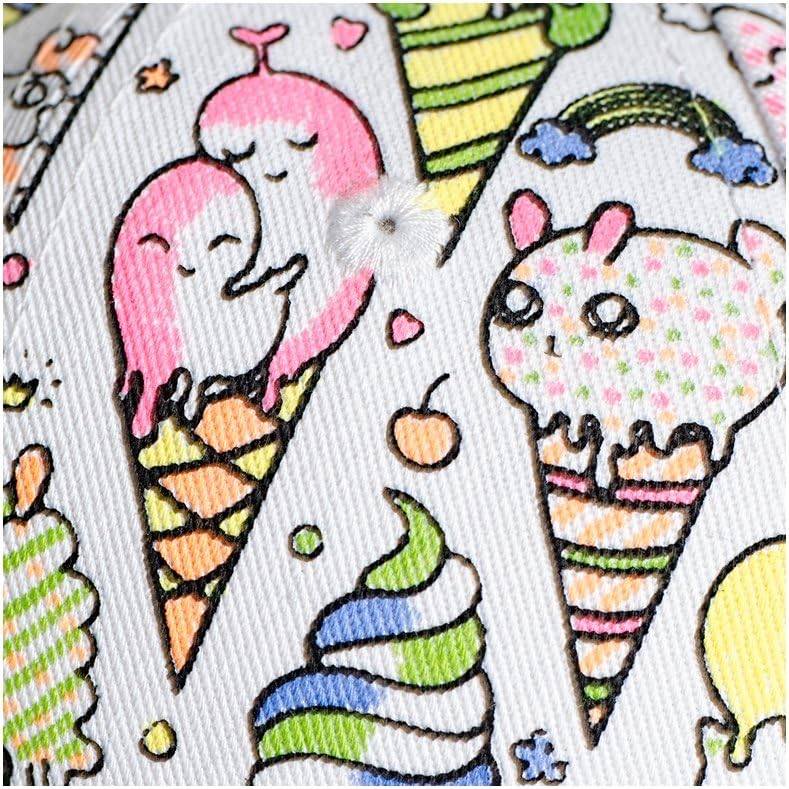 Selfie Clothing - Colour in IceKream Kitty Snapback Cap Multicoloured
