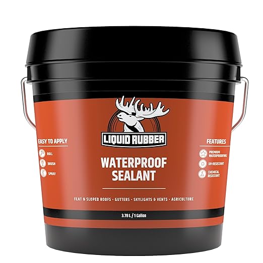 Liquid Rubber Waterproof Sealant Leak Repair Indoor and Outdoor Coating, WaterBased, Easy to Liquid Rubber Waterproof Sealant Leak Repair Indoor and Outdoor Coating, WaterBased, Easy to