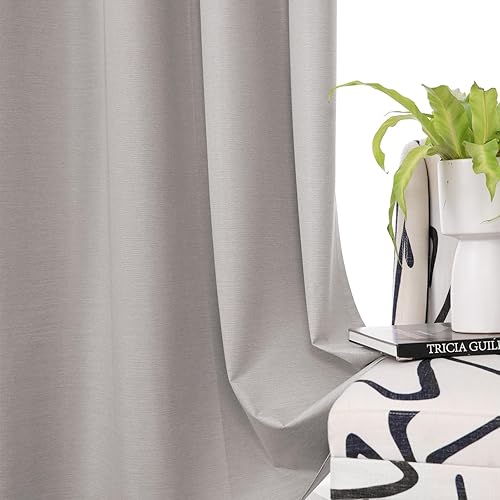 Miniatura 3 de UHITECH Cortinas opacas para dormitorio de 84 pulgadas de largo, juego de 2 paneles de cortinas para sala de estar, cortinas opacas con ojales,