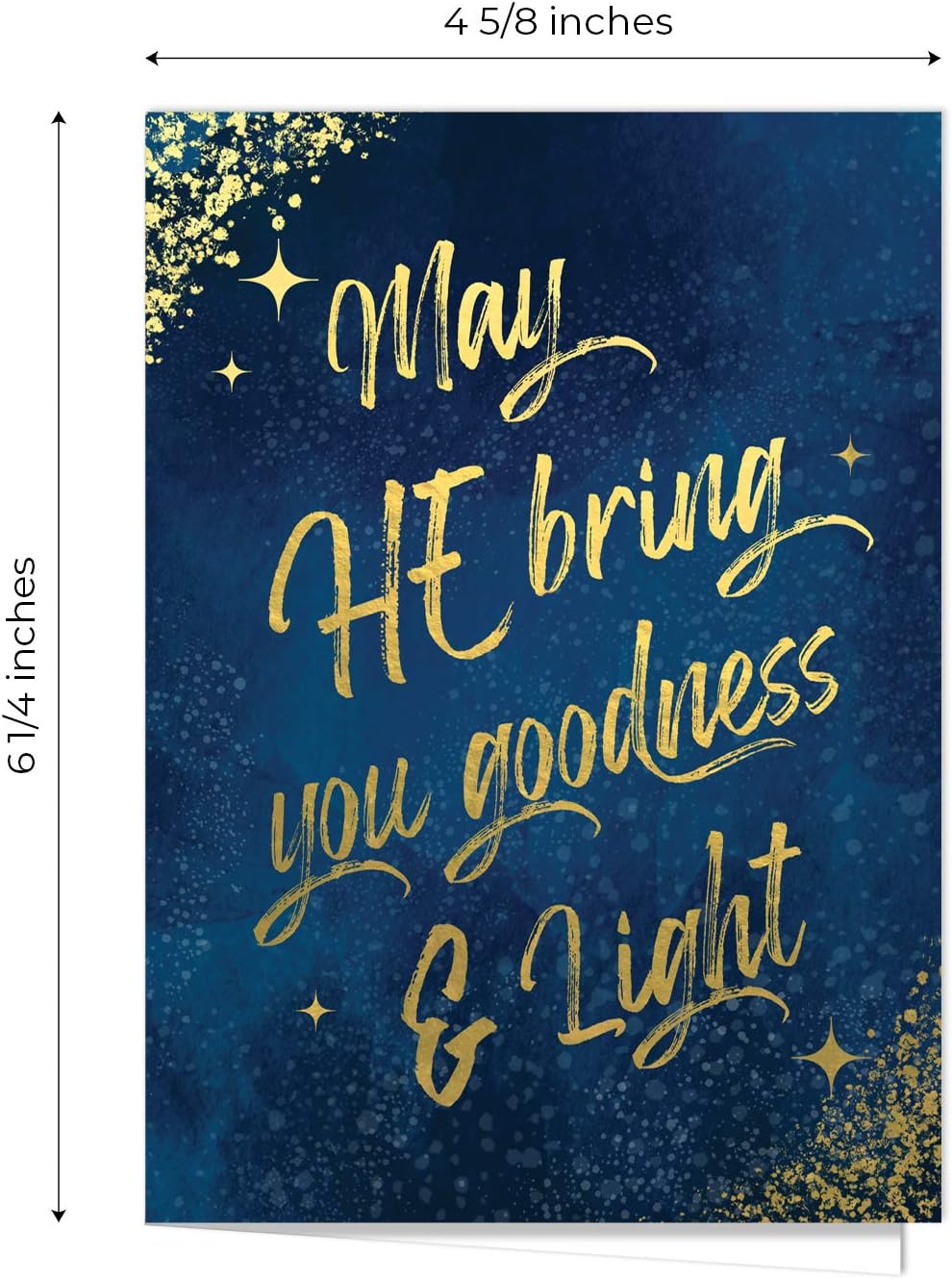 Canopy Street Christmas Hymn Card Pack / 24 Religious Winter Cards With White Envelopes / 6 Christmas Song Lyric Designs / 4 5/8" x 6 1/4" Christian Holiday Greeting Cards