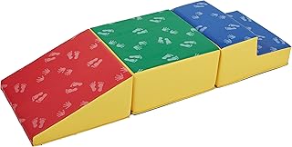 ECR4Kids SoftZone Junior Little Me Climb Crawl and Slide, Beginner Playset, Assorted, 3-Piece