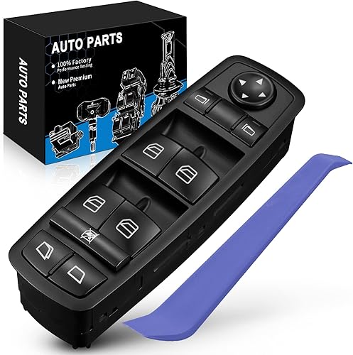 SZKAIDAG Interruptor de ventana eléctrica 2518300190 Interruptor principal del lado del conductor delantero se adapta a Mercedes Benz W164 R320,