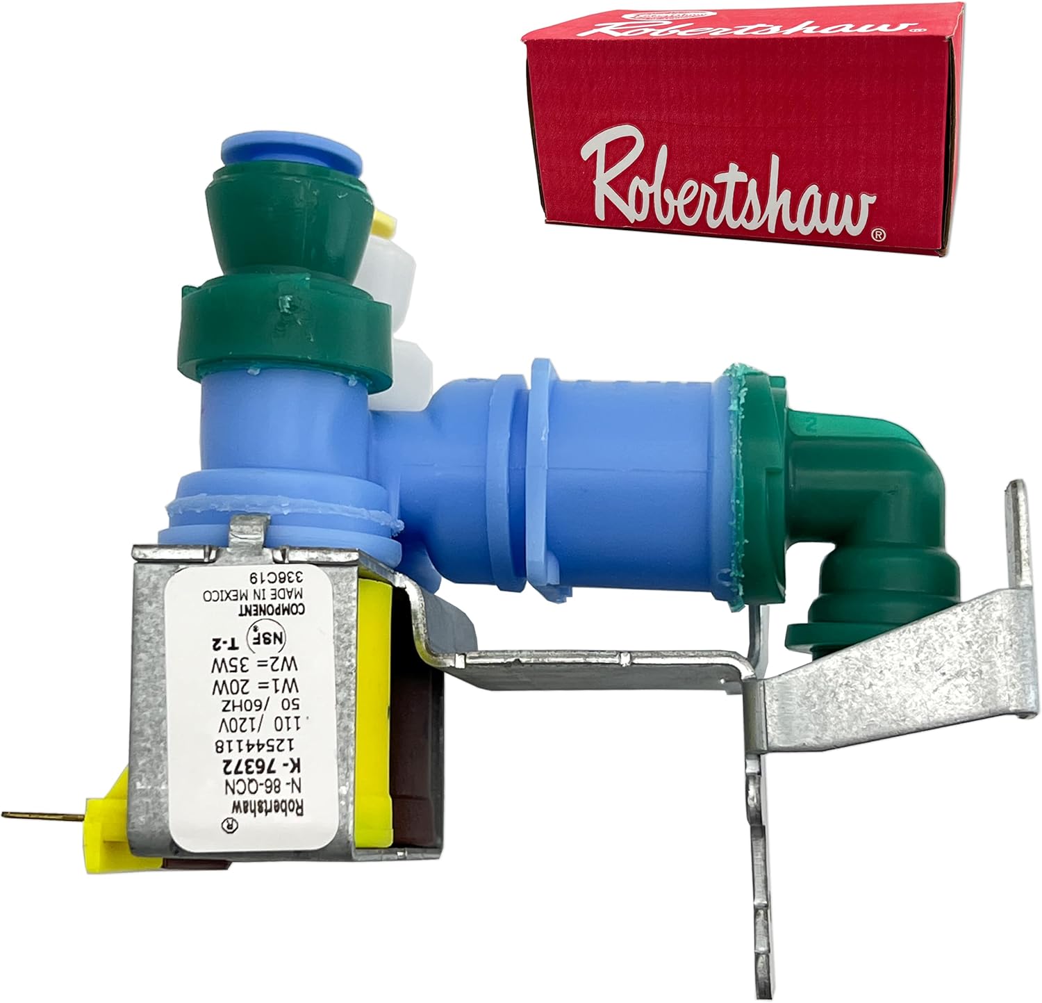 [WP67006531Valve OEM Mania] 67006531 NEW OEM Produced for Whirlpool Refrigerator Water Valve by Robertshaw Replacement Park - Replaces AP4080862 1187394 12544118 AH2070064 EA2070064 PS2070064