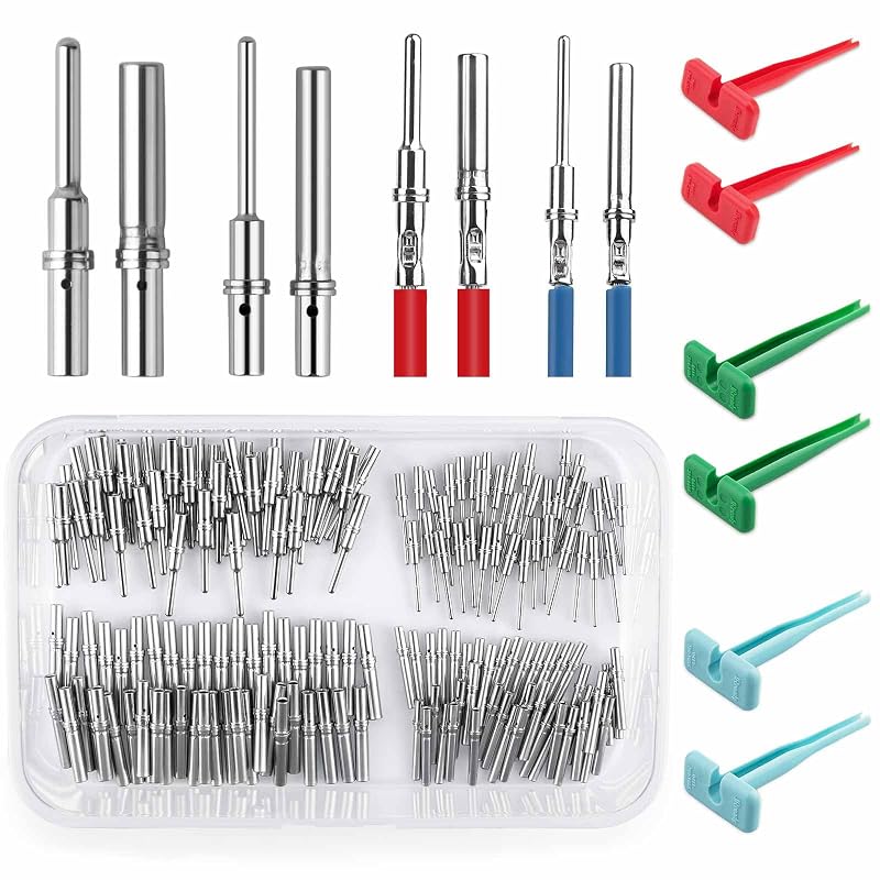 Kit de terminais e extratores para conectores Deutsch JRready, tamanhos 16# e 20#, 166 peças