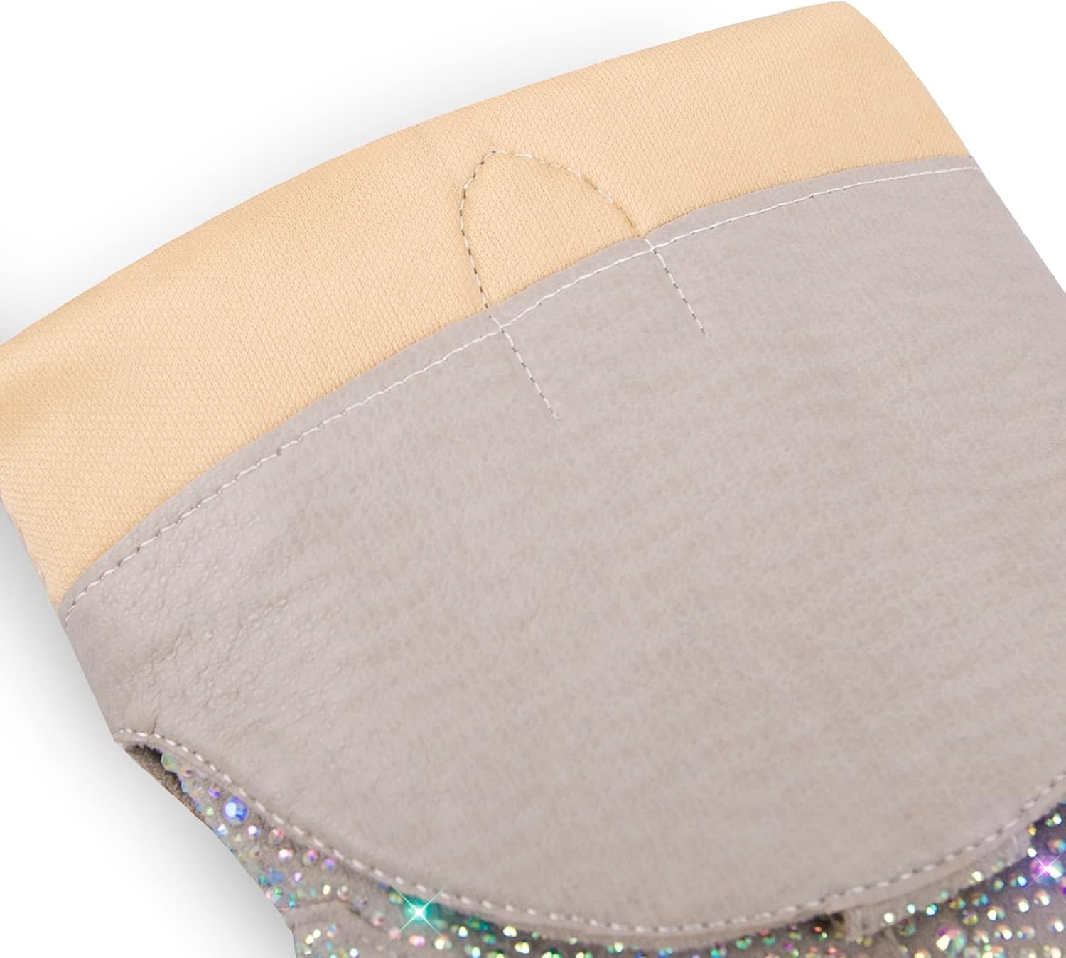 Richealnana Sparkly Rhinestones Cowboy Cowgirl Style Boots Calf High Boots for Women 2INCH Heeled Shining Pull On Tabs - Image 5