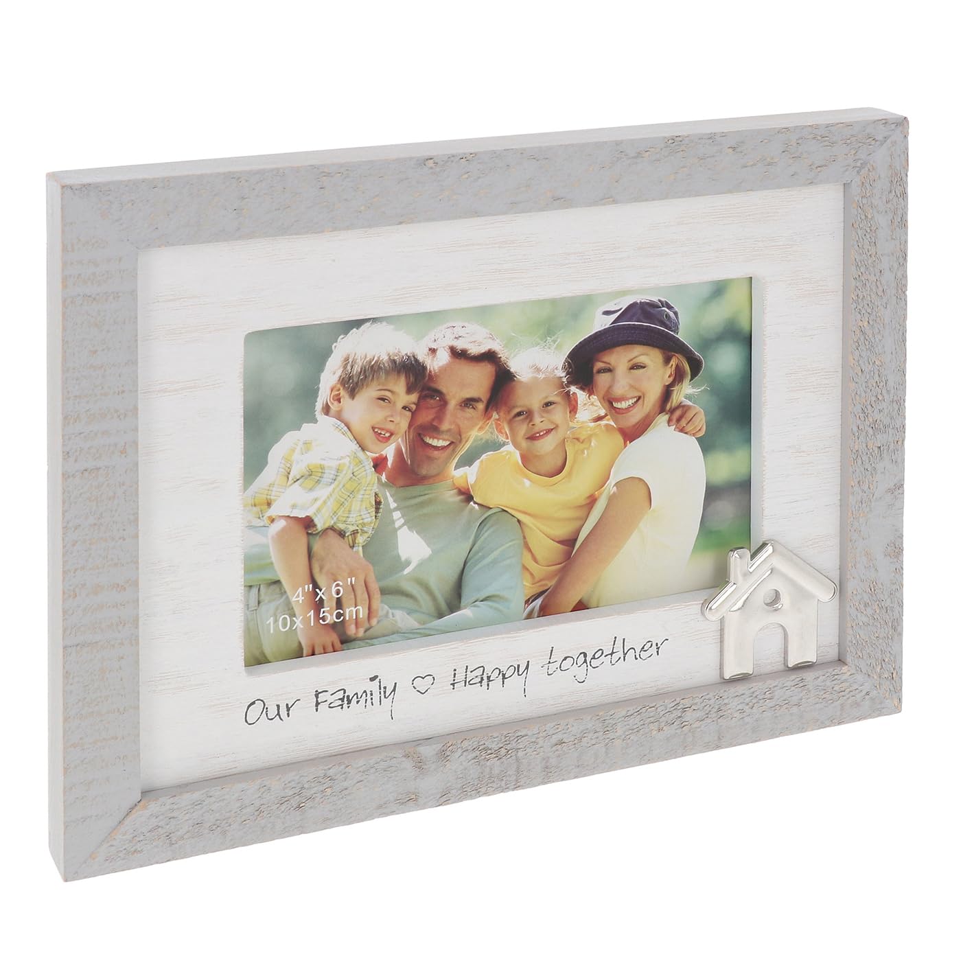 Shudehill Giftware Grey Rustic Sentiment Frame - Friends, Family, Dog & More Designs (Family)