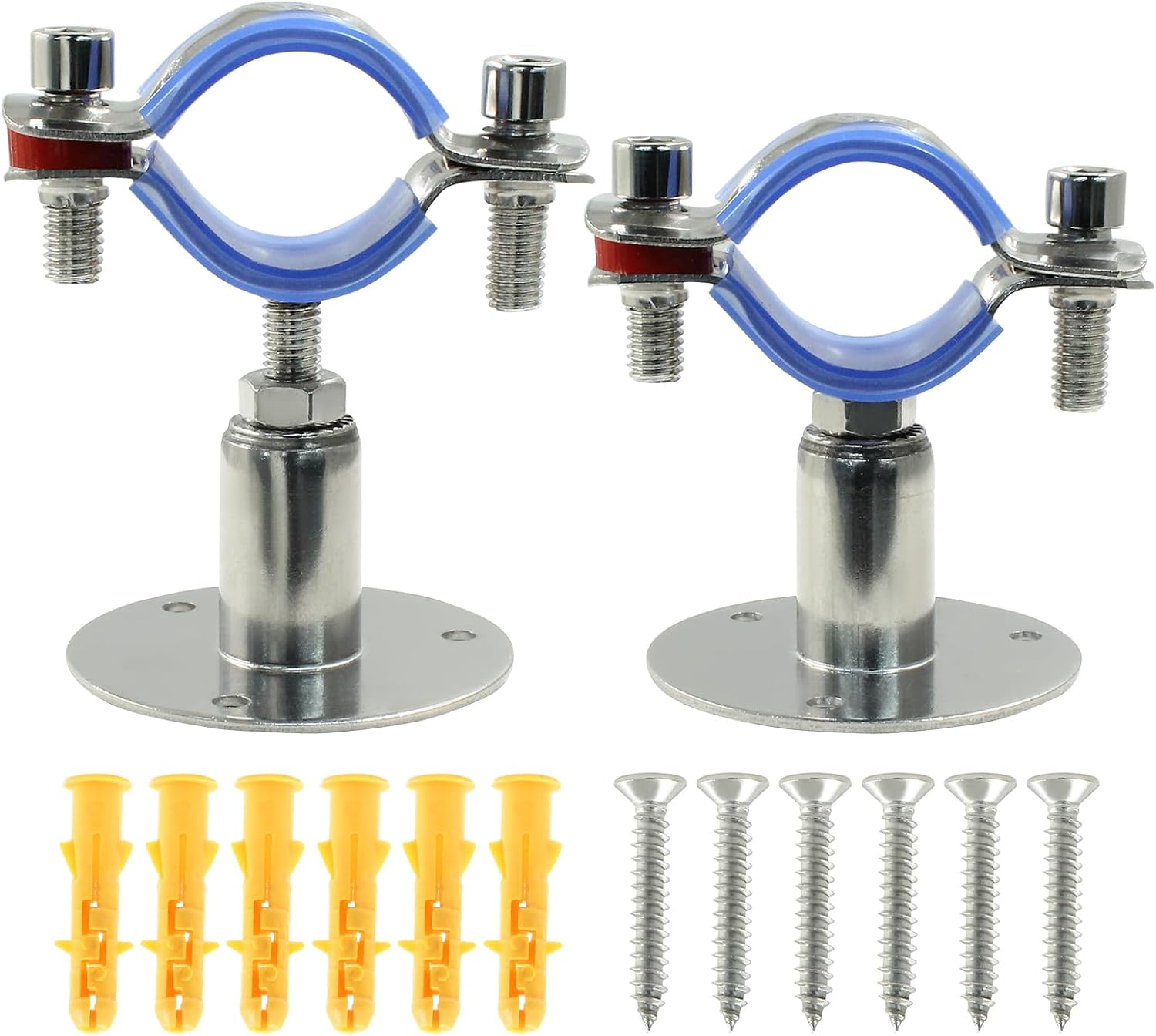10Pcs Pipe Support Pipe Bracket Clamp Wall Mount Ceiling Mount For 25mm ...