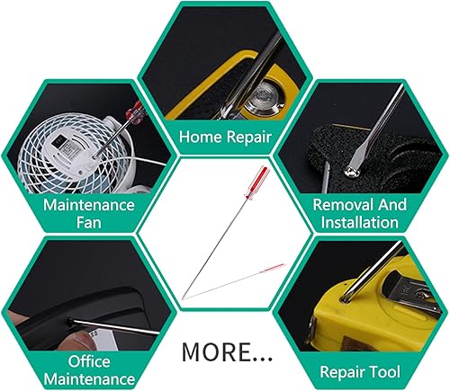 Miniatura 5 de Phillips - Destornillador largo de 10 pulgadas, destornillador de punta magnética #2, destornillador de cabeza cruzada de eje extra largo