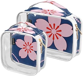 2 Pack Beautiful Peach Blue clear decorative ...