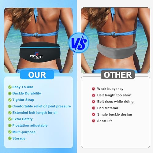 Miniatura 5 de Fstcrt Cinturón de natación, cinturón de flotación, pesas de agua para juego de ejercicio de piscina, pesas de piscina para ejercicio de agua,