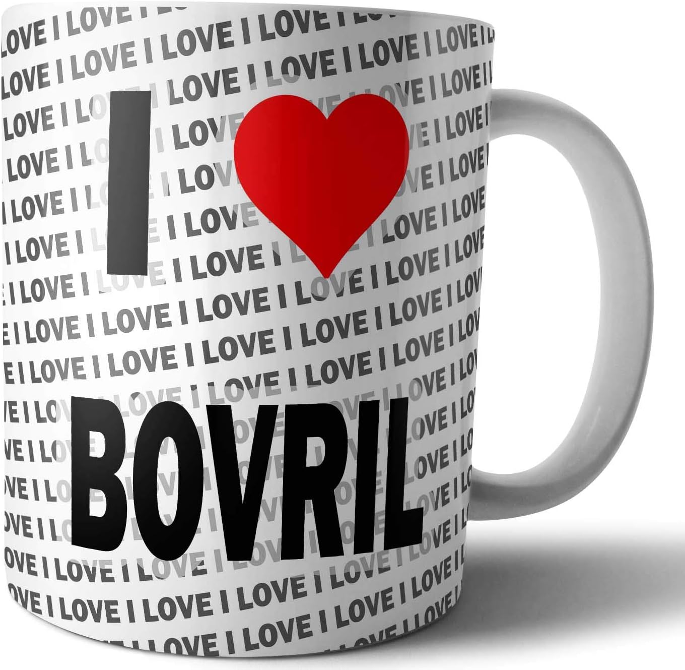 AK I Love Bovril Tea Coffee Mug Cup Birthday Christmas Gift Amazon.co