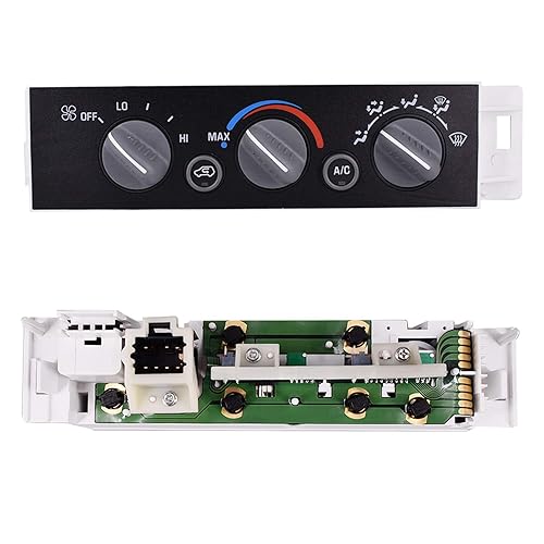 Miniatura 3 de Módulo de panel de interruptor de control del calentador AC sin desempañador de ventana trasera para camioneta Chevy GMC 1996-2002 reemplaza 9378815