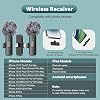 Micrófono inalámbrico mini MAYBESTA para iPhone, Android - 2 pack Lavalier Lapel para grabación de audio y video - Micrófono clip para creadores de contenido YouTube TikTok Podcast Vlogging 2