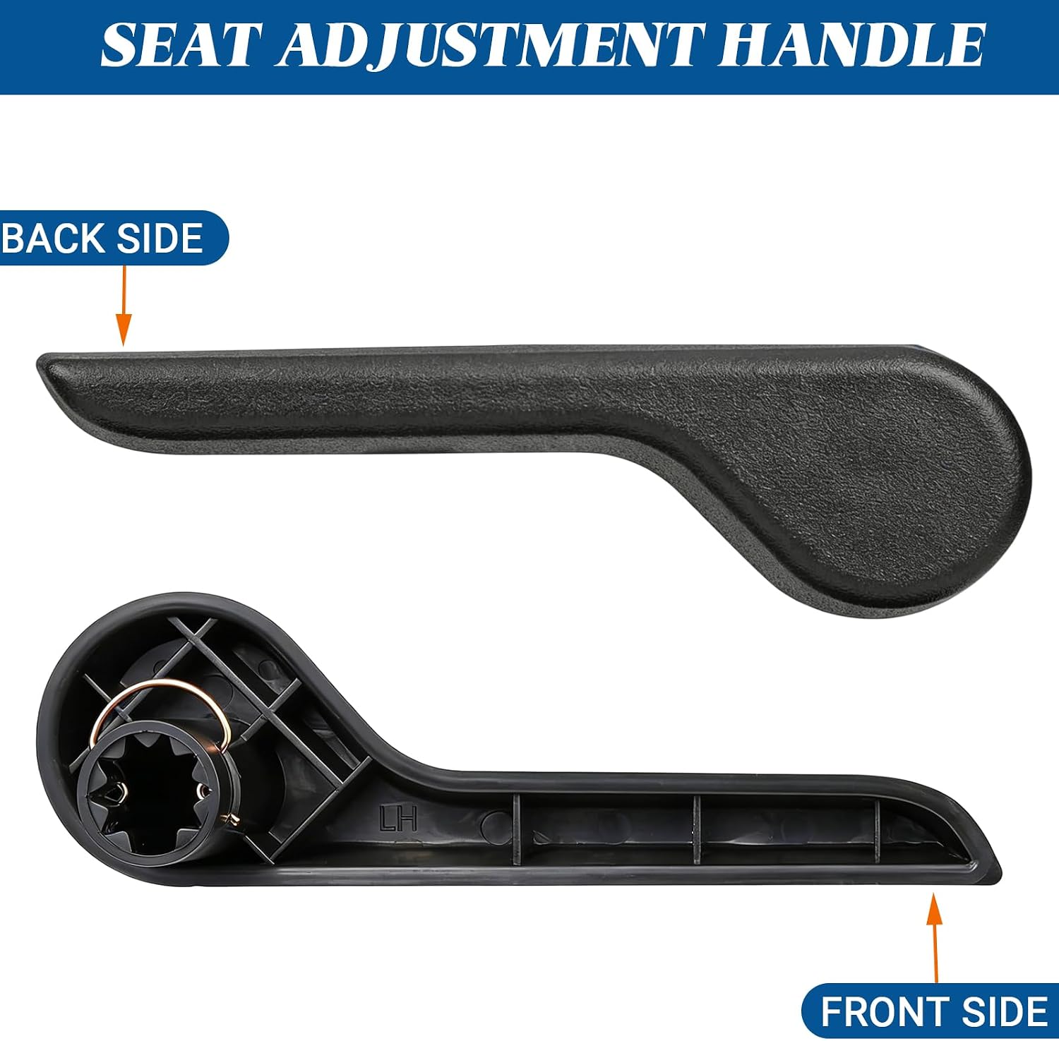 Seat Recliner Handle Lever Front Left Side, Seat Back Adjustment Handle Extender for Chevy Avalanche Silverado 1500 2500HD 3500HD Suburban GMC Sierra Yukon XL Replaces OEM #15232594 15232598