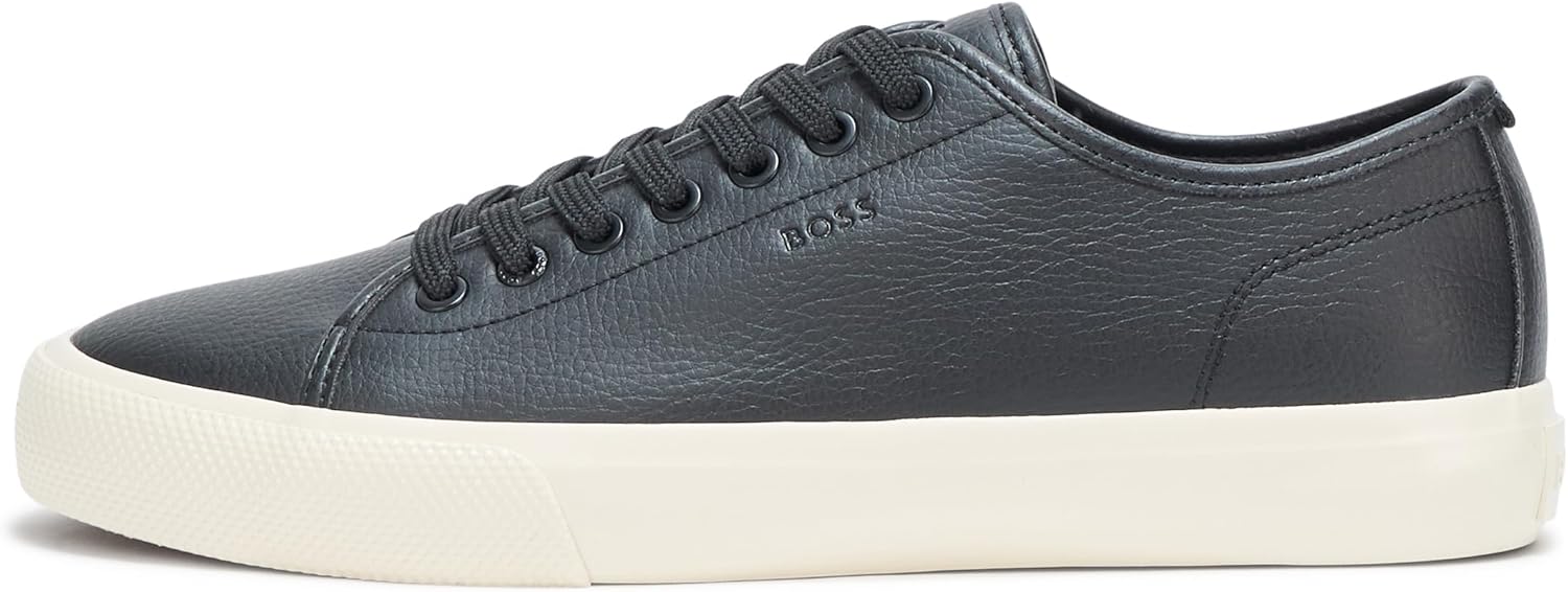 BOSS Men's Aiden Logo Block Leather Low Top Sneakers - Image 2