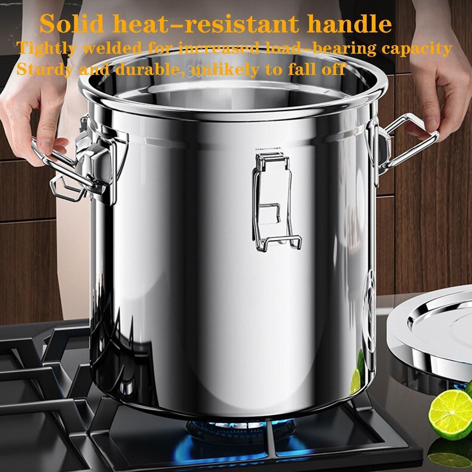 Conteneur de Rangement Alimentaire en Acier Inoxydable 12 L - Organisateur de Garde-Manger pour café, Riz, Farine et liquides, matériau Durable 304 pour Les céréales sèches et Les Produits e