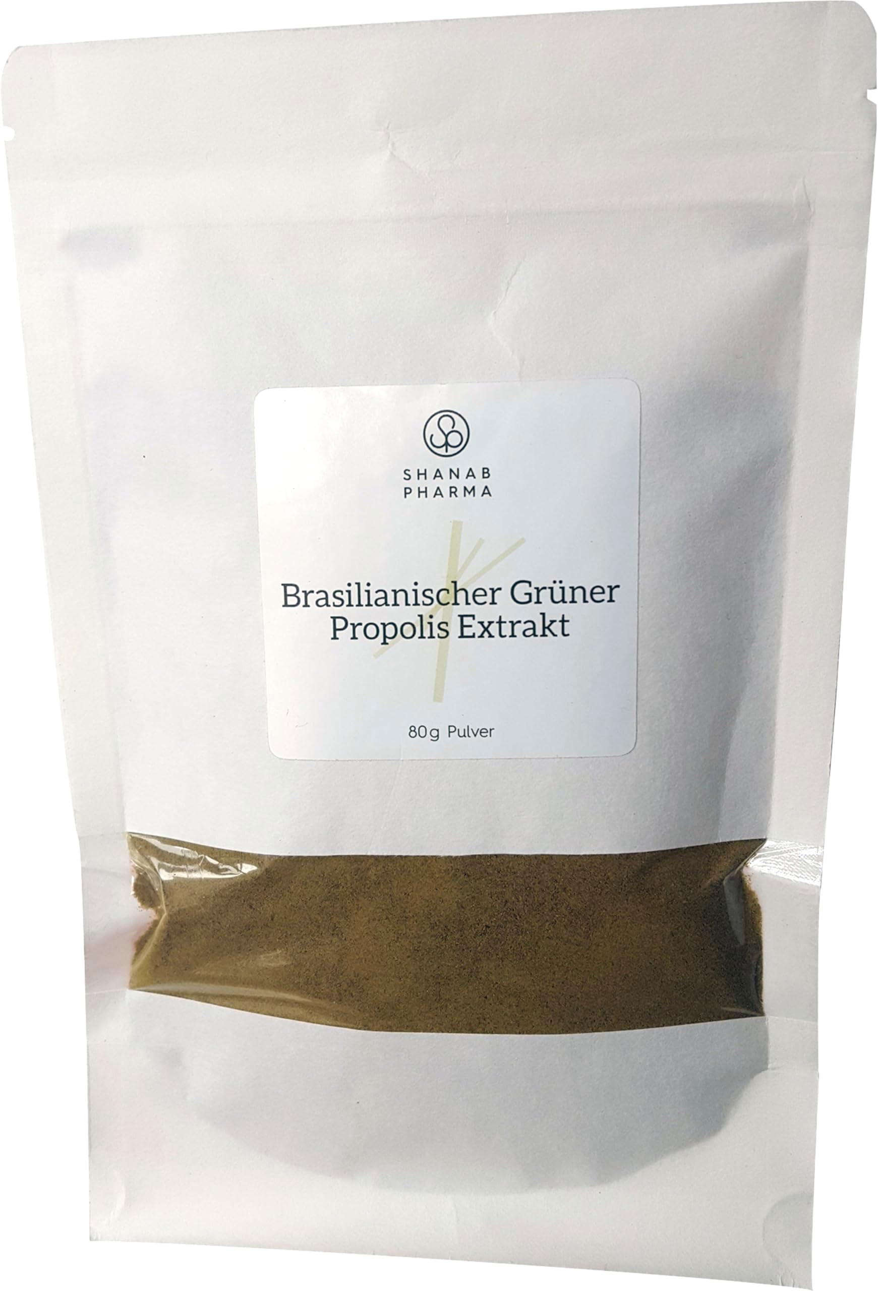 Brazilian Green Propolis Dry Extract Powder 80 G