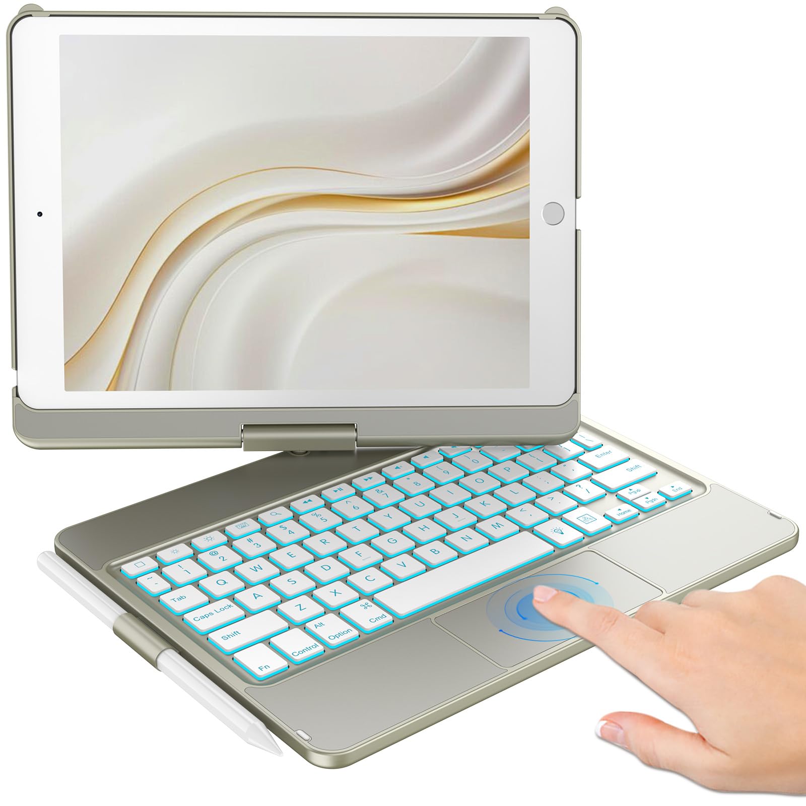 Amazon.co.jp: KBCASE タッチパッドキーボードケース iPad 第9世代/第8