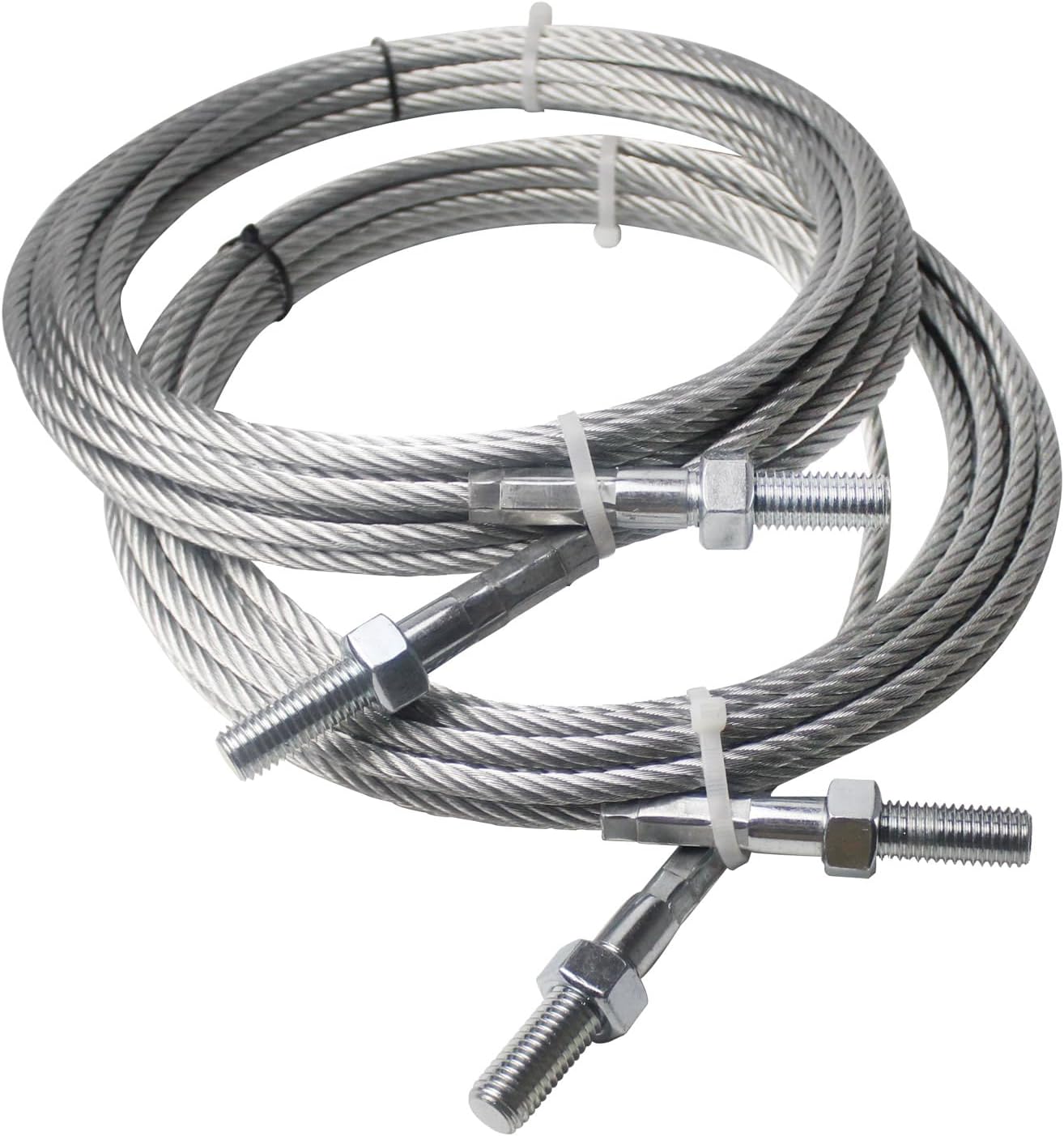 2 Set Equalizer Cables N372 Fit for Rotary Lift Model SPO10 Replace N372/BH7529-86, 30 Ft Silver