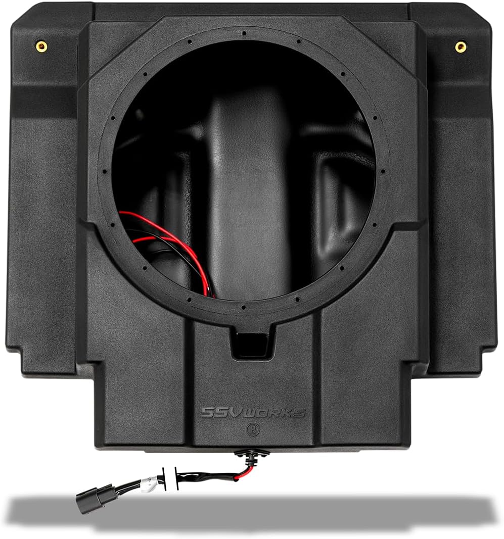 SSV Works Rear Seat Subwoofer Enclosure for 2024-2026 CanAm Maverick R Max 4-Seater-Factory Fit, Under Back-Seat Design, Left/Right Side Compatible (250-MAVR-BS10U (Enclosure Only))