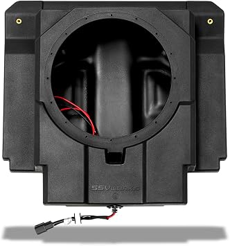 SSV Works Rear Seat Subwoofer Enclosure for 2024-2026 CanAm Maverick R Max 4-Seater-Factory Fit, Under Back-Seat Design, Left/Right Side Compatible 250-MAVR-BS10U Enclosure Only